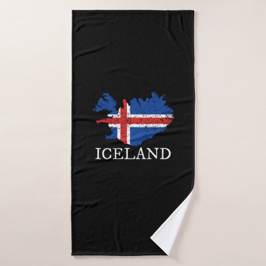 Island-Flagge Badehandtuch (Badehandtuch)
