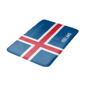 Island-Flagge Badematte (Schrägansicht)