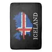 Island-Flagge Badematte (Vorderseite Vertikal)