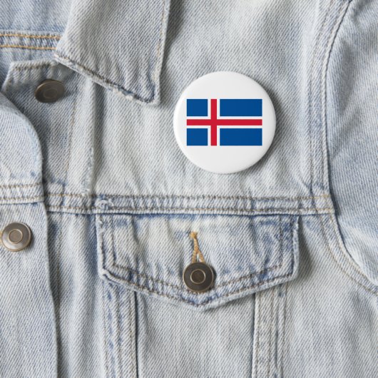 Island-Flagge Button (Beispiel)