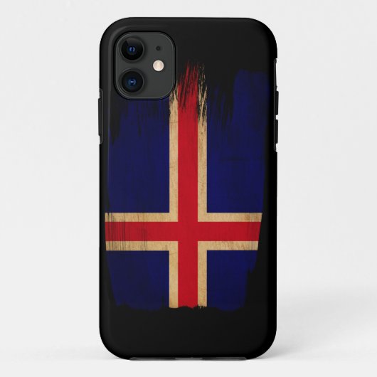 Island-Flagge Case-Mate iPhone Hülle (Rückseite)