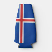 Island-Flagge Flaschenkühler (Vorderseite)