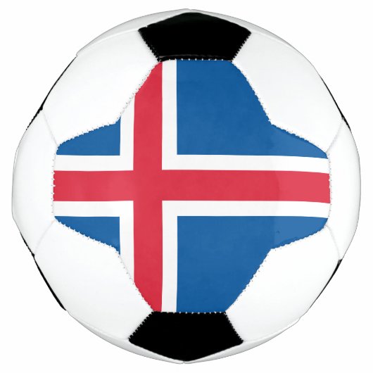 Island-Flagge Fußball (Vorderseite)
