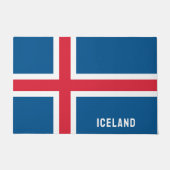 Island-Flagge Fußmatte (Vorderseite)