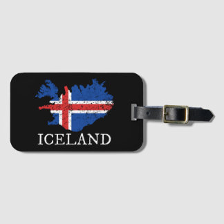 Island-Flagge Gepäckanhänger