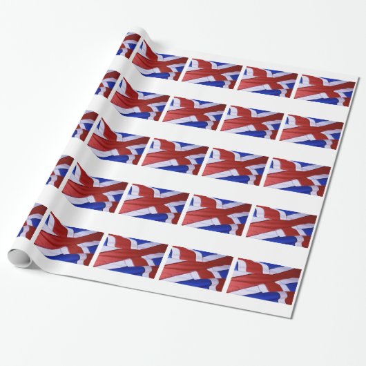 ISLAND-FLAGGE GESCHENKPAPIER (Ungerollt)