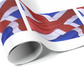 ISLAND-FLAGGE GESCHENKPAPIER (Rolleneckpunkt)