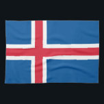 Island-Flagge Geschirrtuch<br><div class="desc">Patriotische Flagge Islands.</div>