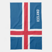 Island-Flagge Geschirrtuch (Vertikal)