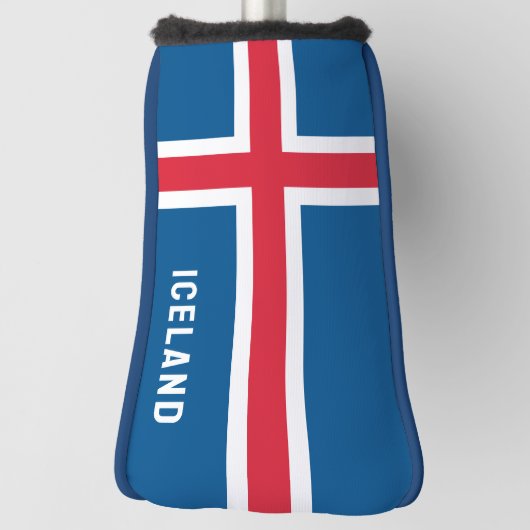 Island-Flagge Golf Headcover (Rotieren 90)