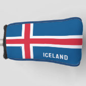 Island-Flagge Golf Headcover (Vorderseite)