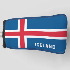 Island-Flagge Golf Headcover