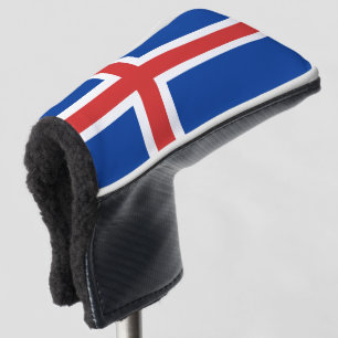Island-Flagge Golf Headcover