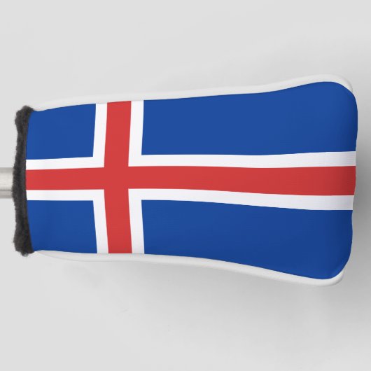 Island-Flagge Golf Headcover (Vorderseite)