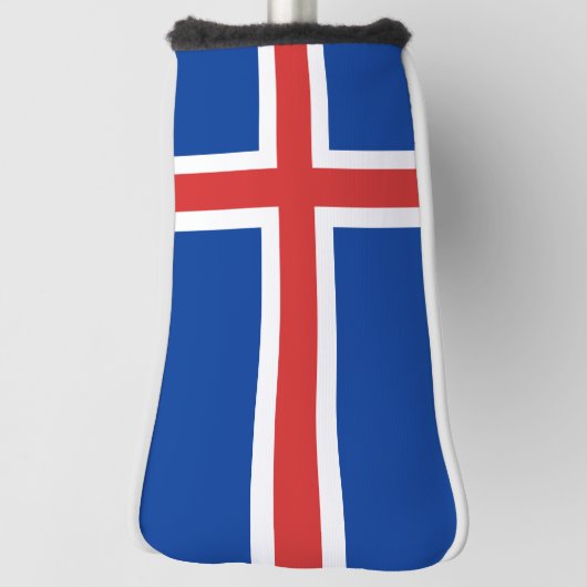 Island-Flagge Golf Headcover (Rotieren 90)
