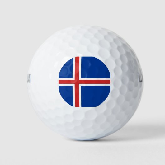 Island-Flagge Golfball (Vorderseite)
