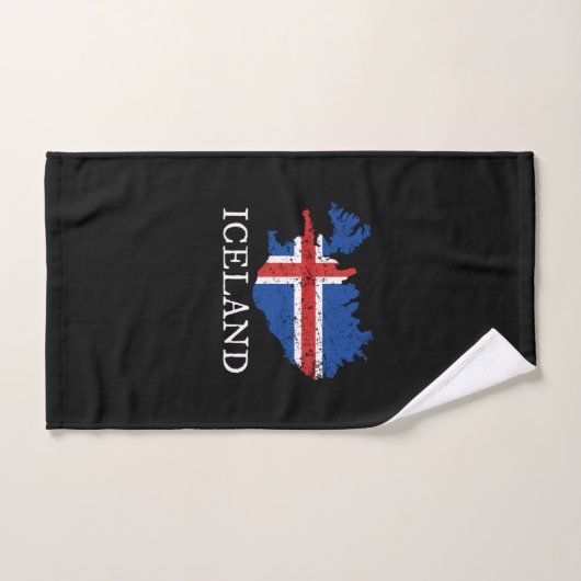 Island-Flagge Handtuch (Handtuch)
