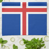 Island-Flagge Handtuch (Gefaltet)