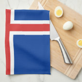 Island-Flagge Handtuch (Viertel Falte)