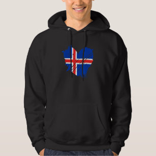 Island - Flagge I Liebe Isländisch ist in meinem D Hoodie