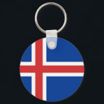 Island - Flagge Ísland Schlüsselanhänger<br><div class="desc">Flagge von Island IS,  Ísland,  Wappen,  Wappenlager,  Flag-Karte</div>
