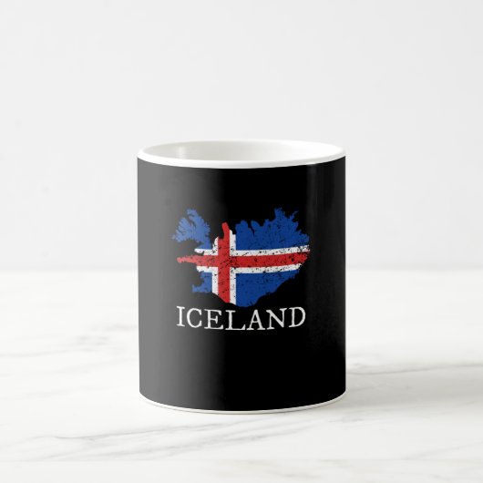 Island-Flagge Kaffeetasse (Mittel)