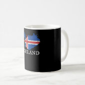 Island-Flagge Kaffeetasse (VorderseiteRechts)