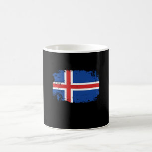 Island-Flagge Kaffeetasse
