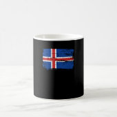 Island-Flagge Kaffeetasse (Mittel)