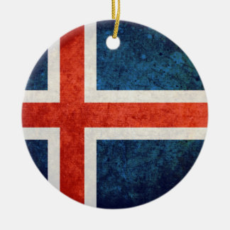 Island-Flagge Keramik Ornament