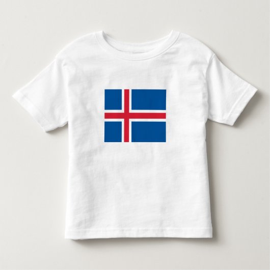 Island-Flagge Kleinkind T-shirt (Vorderseite)