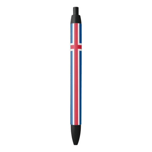 Island-Flagge Kugelschreiber (Vorderseite Vertikal)