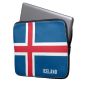 Island-Flagge Laptopschutzhülle (Vorderseite Links)