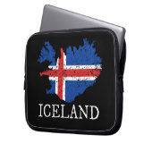Island-Flagge Laptopschutzhülle (Vorderseite Links)