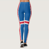Island-Flagge Leggings (Rückseite)