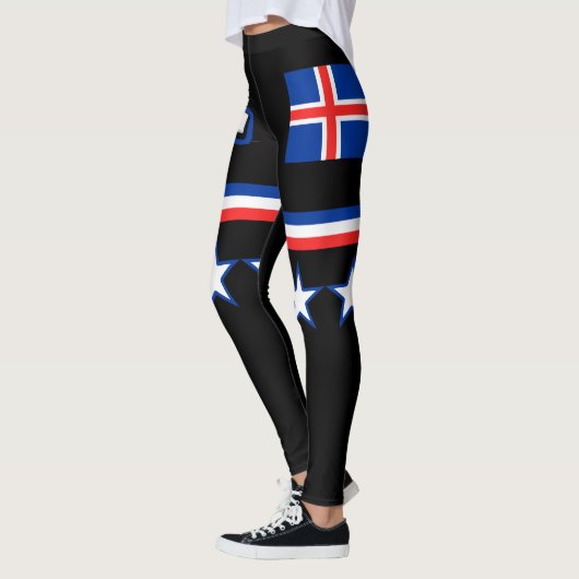 Island-Flagge Leggings (Links)