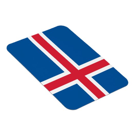 Island-Flagge Magnet (Rechte Seite)