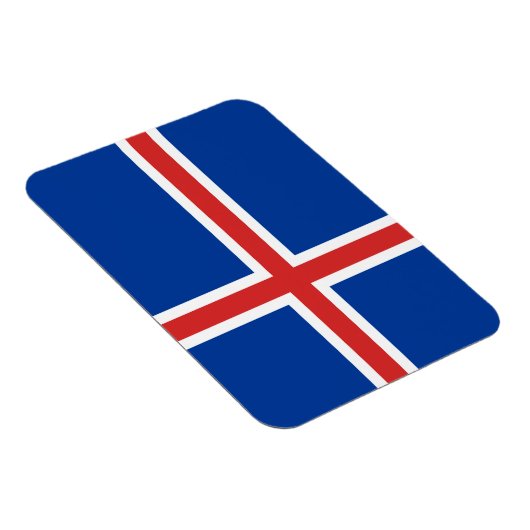 Island-Flagge Magnet (Rechte Seite)