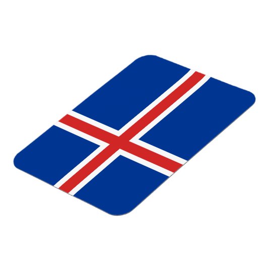 Island-Flagge Magnet (Linke Seite)