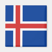 Island-Flagge Magnet (Vorne)