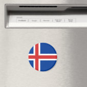 Island-Flagge Magnet (In Situ (Geschirrspüler))