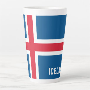 Island-Flagge Milchtasse