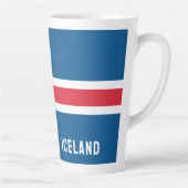 Island-Flagge Milchtasse (Rechts)