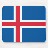 Island-Flagge Mousepad (Vorne)