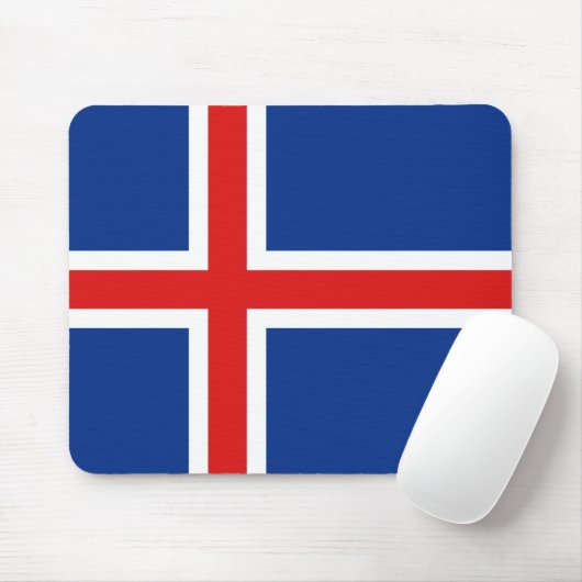 Island-Flagge Mousepad (Mit Mouse)