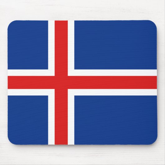 Island-Flagge Mousepad (Vorne)