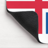 Island-Flagge Mousepad (Ecke)