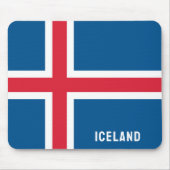 Island-Flagge Mousepad (Vorne)