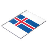 Island-Flagge Notizblock (Linke Seite)