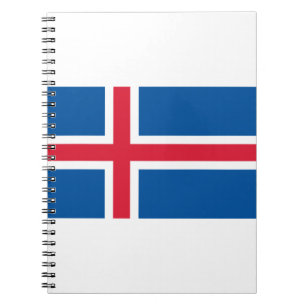 Island-Flagge Notizblock